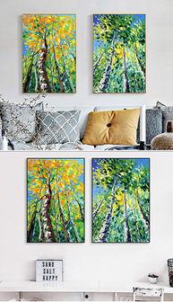 网红手绘油画装饰画,艺术与潮流的完美融合