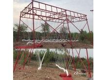 平度网红秋千图片,空中摇曳的浪漫时光